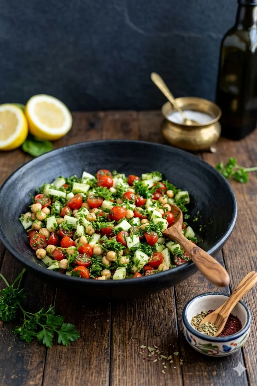 Masala Chickpea Tabbouleh